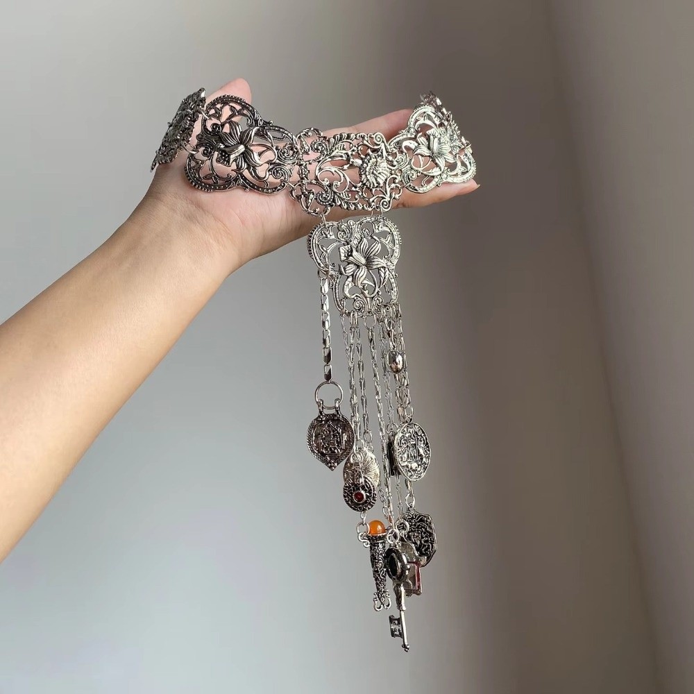 Y2K Ethnic Fashion - Retro Long Bohemian Necklace Ethnic Style
