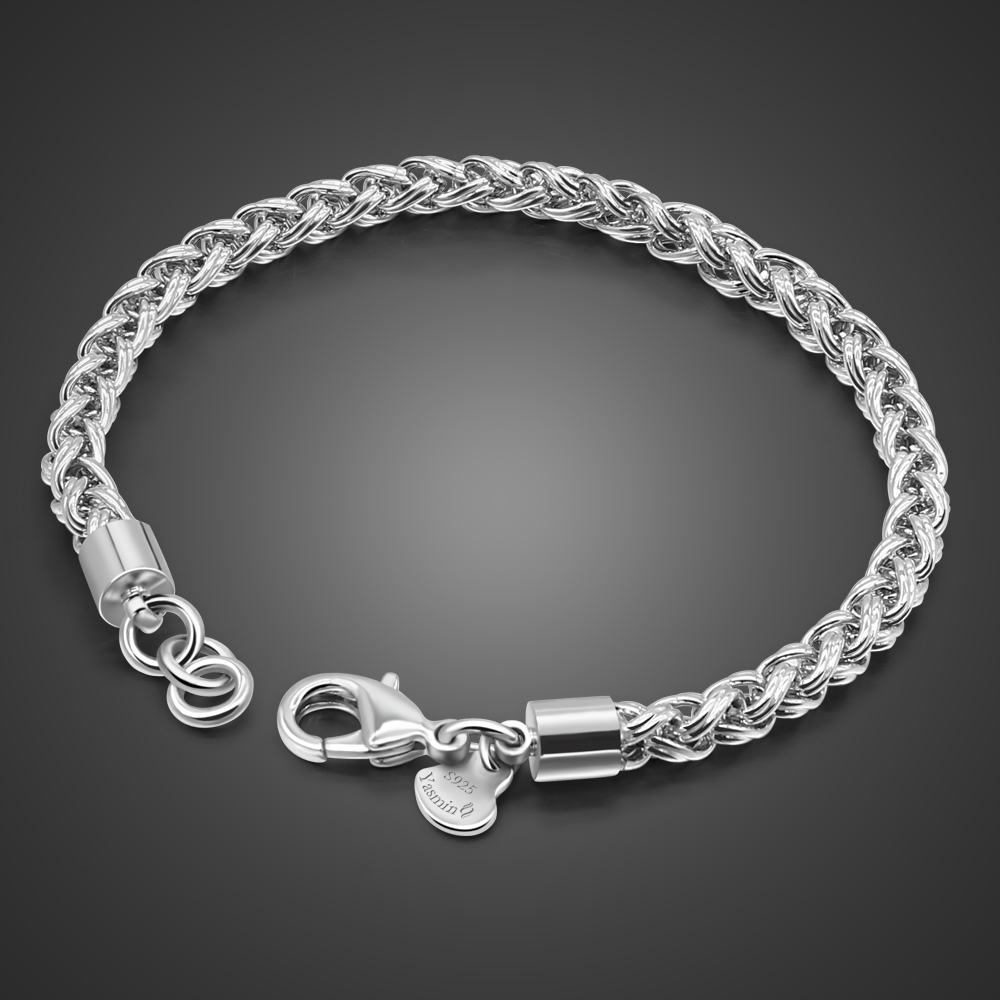 Ethnic Fashion Wear - Men's Solid 925 Sterling Silver Bracelet
