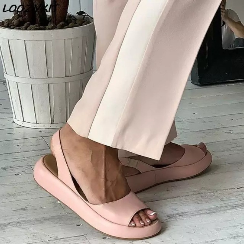 Ethnic Modern Fashion - Flat Sandal Slipper Woman Cloud Flip