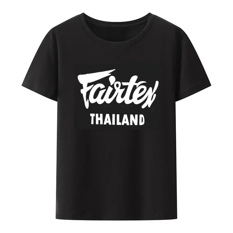 Thai Silk Blouse - Fairtex Thailand T-Shirt Black Casual Muay