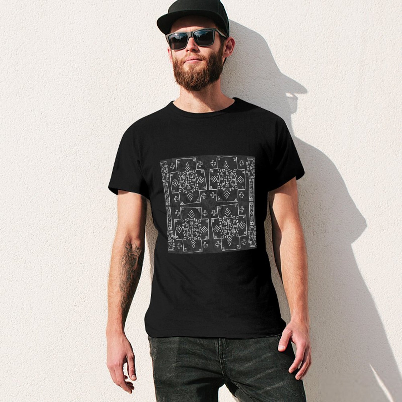 Mali Tribal Mud Cloth, Cross a - Mudcloth Print Top ulasan dan harga