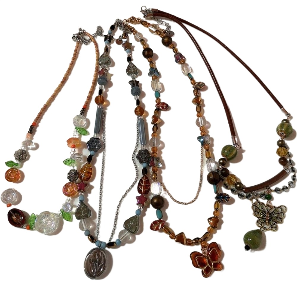 Fashion Bead Bohemia Necklace  - Y2K Ethnic Fashion ulasan dan harga