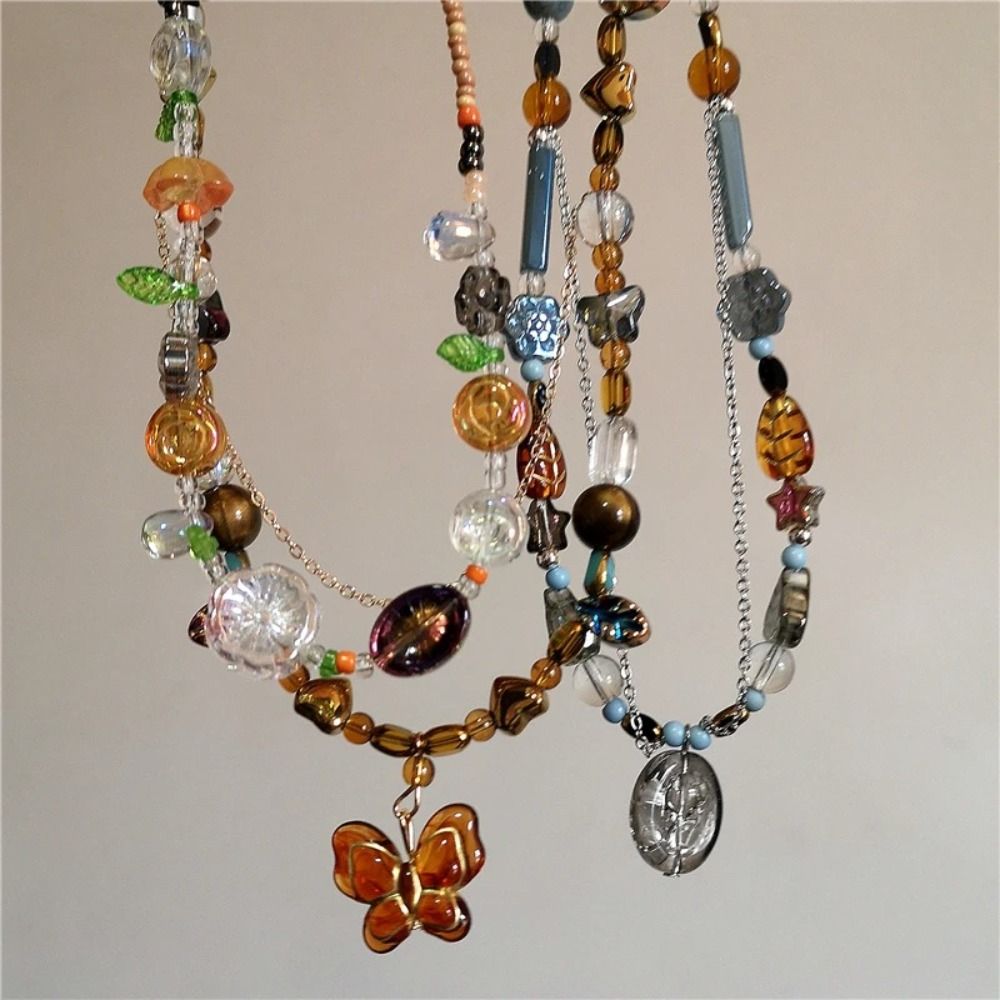Fashion Bead Bohemia Necklace  - Y2K Ethnic Fashion ulasan dan harga