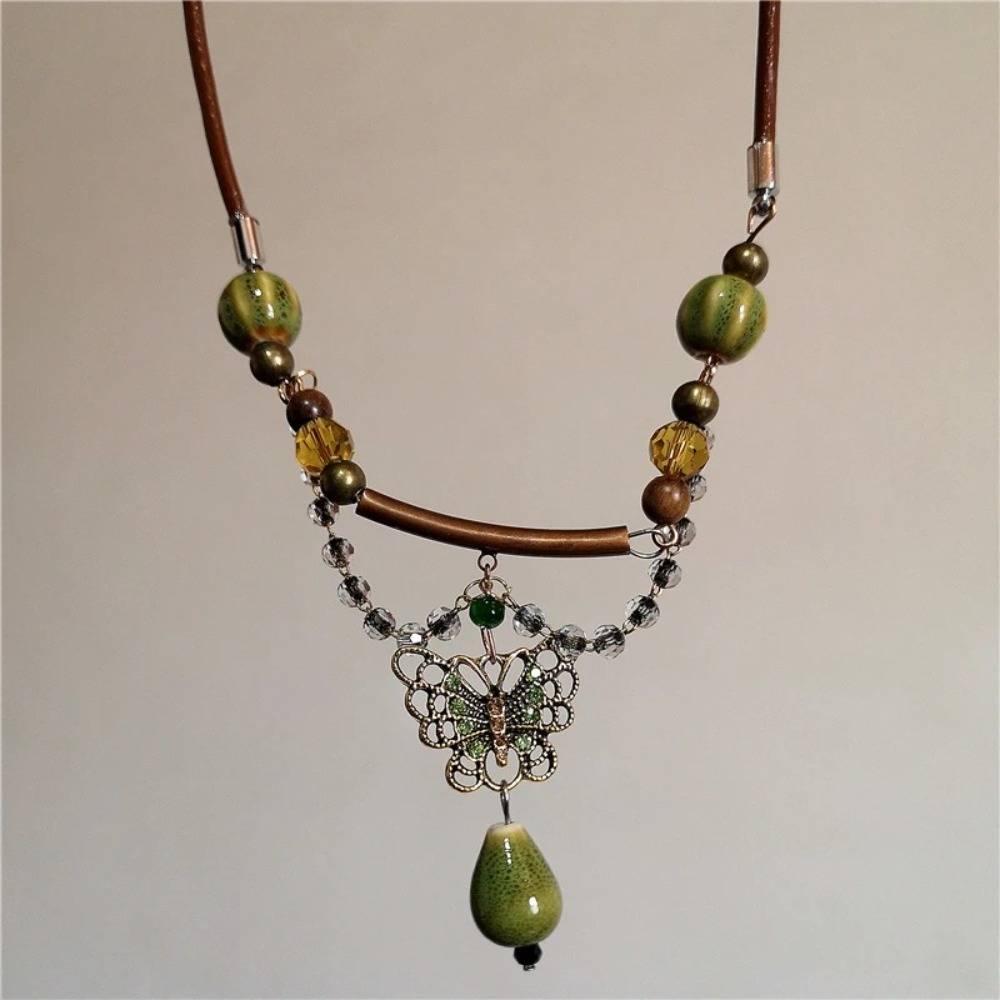 Fashion Bead Bohemia Necklace  - Y2K Ethnic Fashion ulasan dan harga