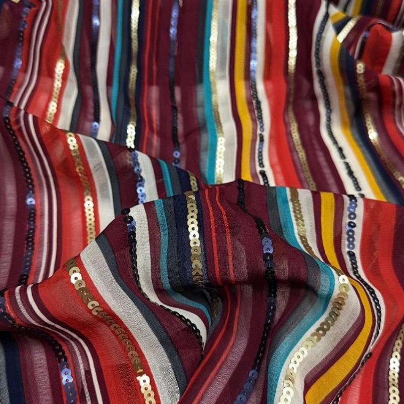 Colorful Striped Embroidered S - Ethnic Fashion Designer ulasan dan harga