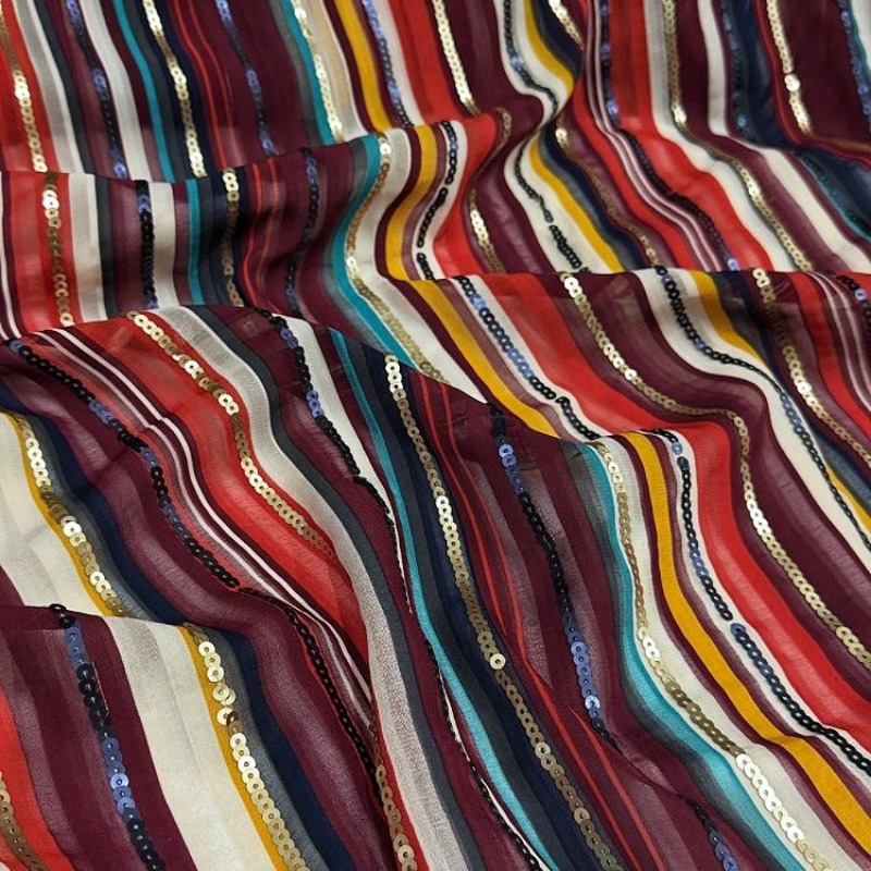 Colorful Striped Embroidered S - Ethnic Fashion Designer ulasan dan harga