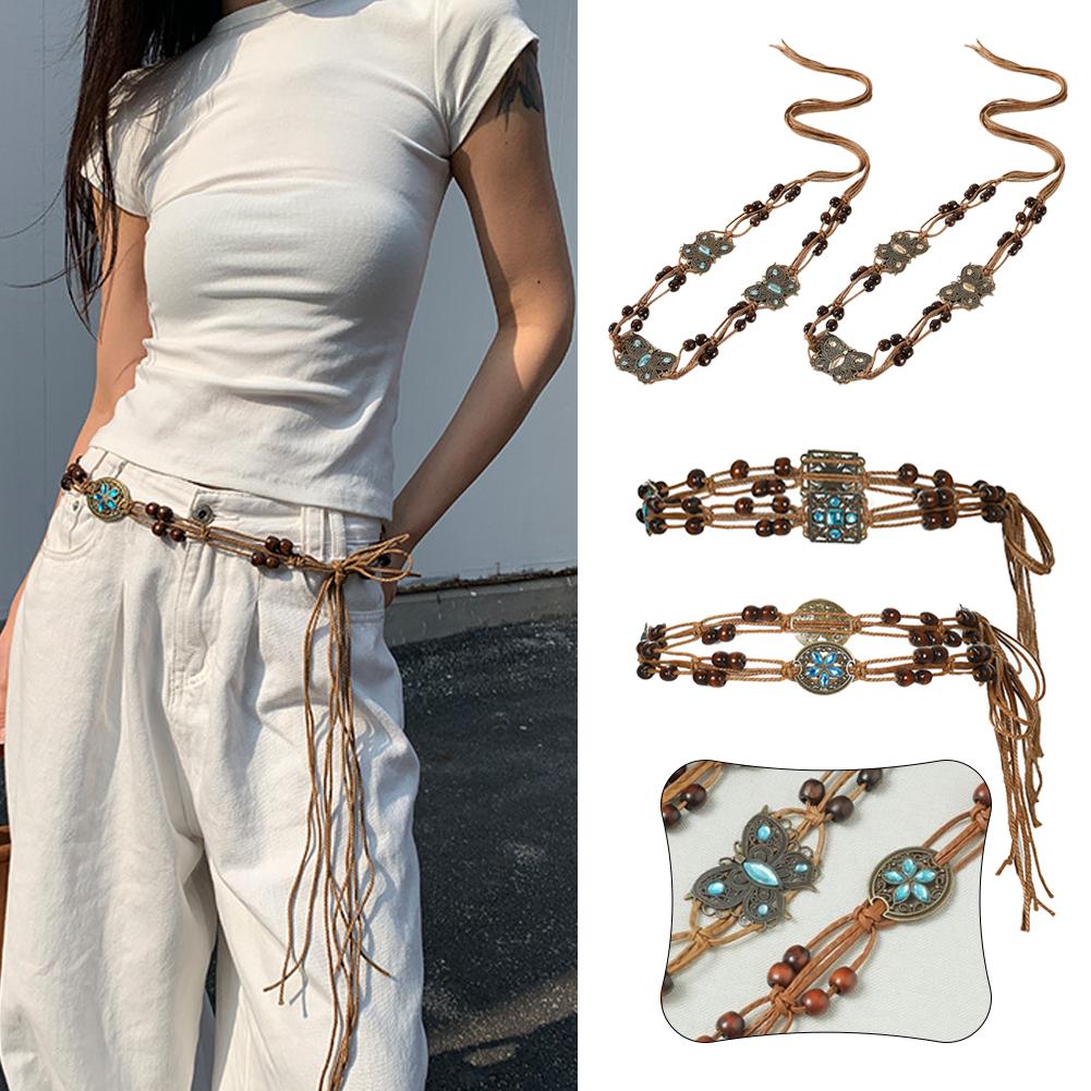 2025 NEW Bohemian Woven Waist  - Ethnic Fashion Show ulasan dan harga