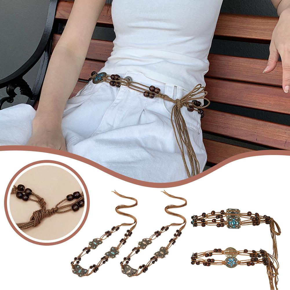 2025 NEW Bohemian Woven Waist  - Ethnic Fashion Show ulasan dan harga