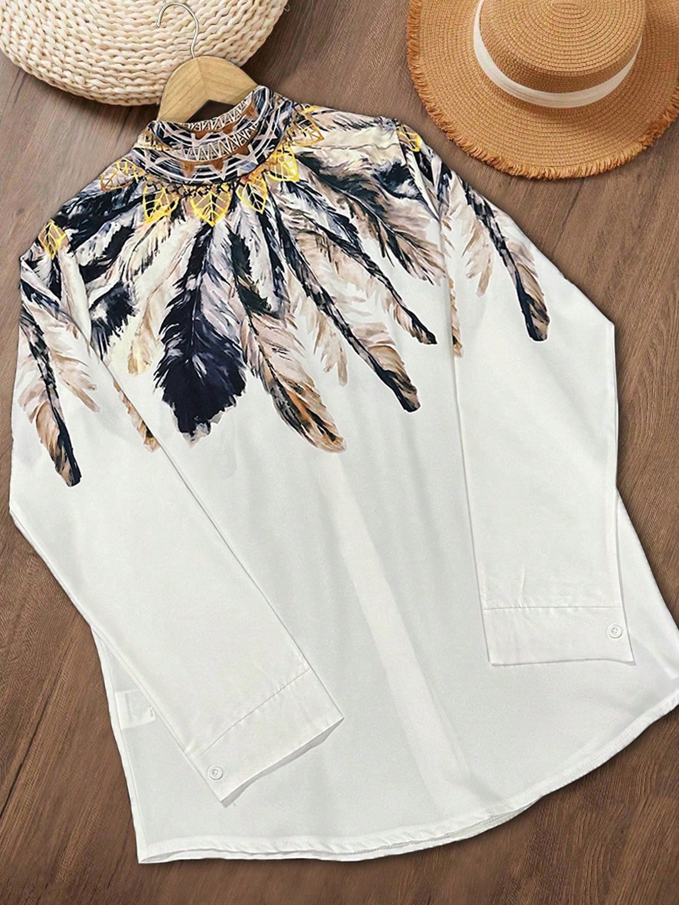 Women's Western ethnic print f - Ethnic Fashion Clothing ulasan dan harga