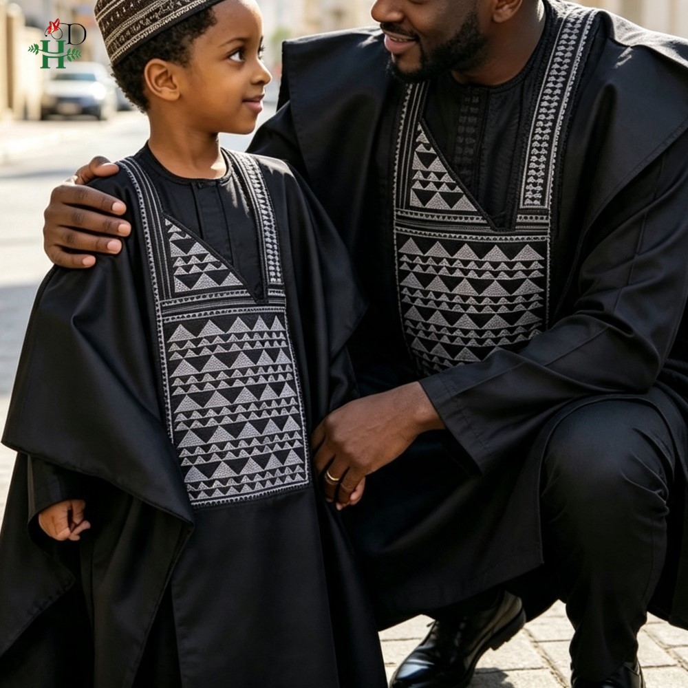 Father-son Outfits Turkey Dres - Boubou Men Africa ulasan dan harga