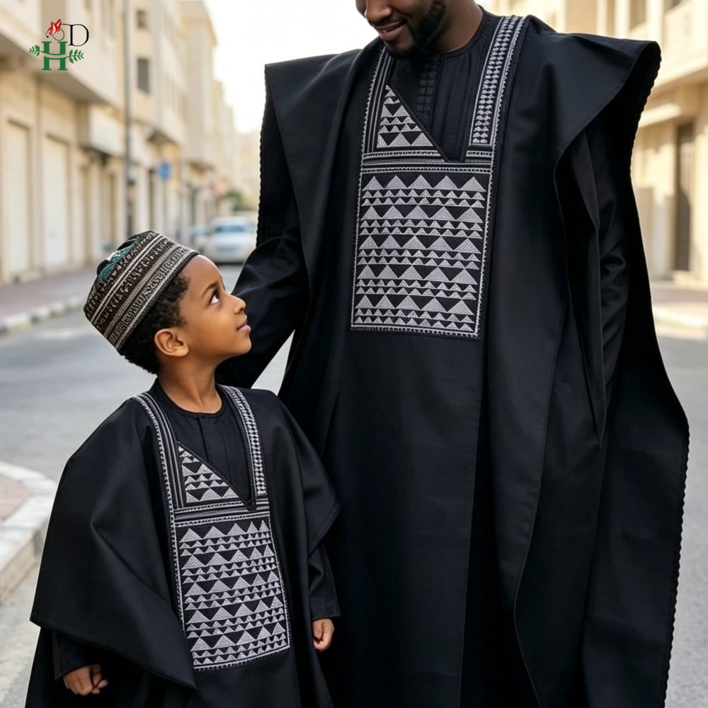 Father-son Outfits Turkey Dres - Boubou Men Africa ulasan dan harga