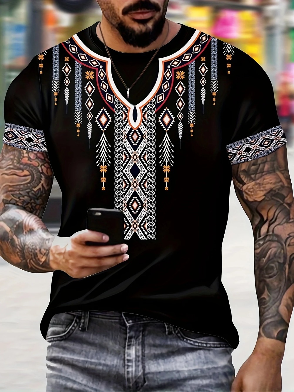 Ethnic Style Pattern Creative  - Y2K Ethnic Fashion ulasan dan harga