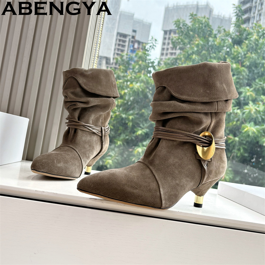 Size 35-42 Kitten Heel Ankle B - Ethnic Fashion Week ulasan dan harga