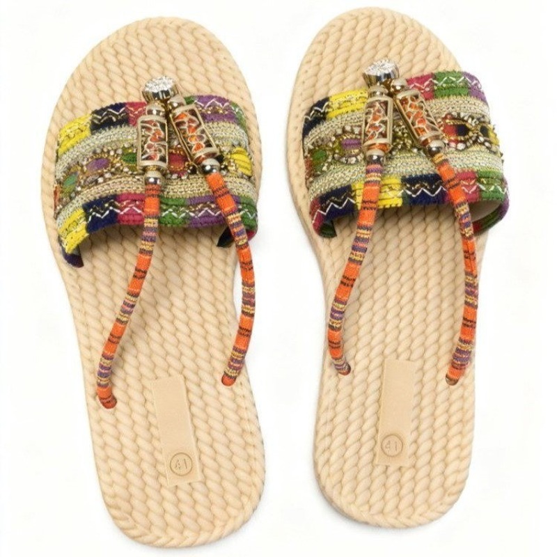 Women Slippers Outdoor Handwov - Ethnic Modern Fashion ulasan dan harga