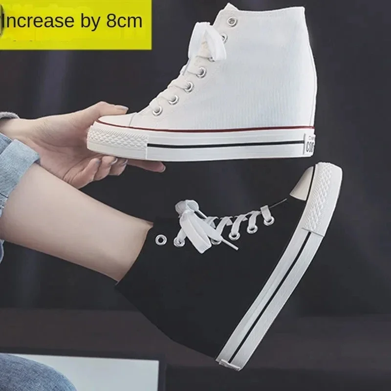 High 8cm Platform Canvas Shoes - Ethnic Modern Fashion ulasan dan harga