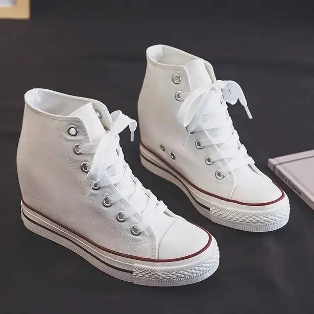 High 8cm Platform Canvas Shoes - Ethnic Modern Fashion ulasan dan harga