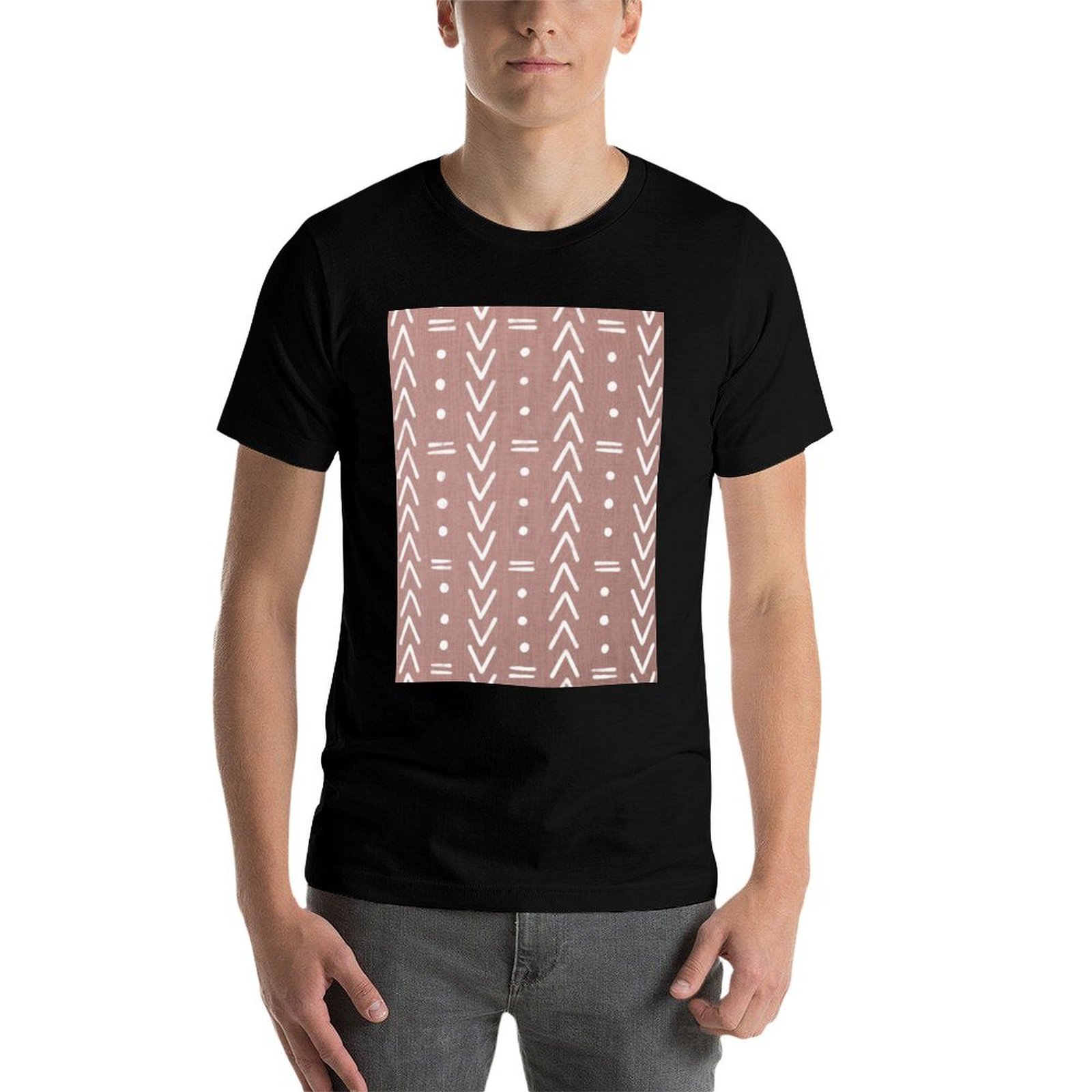 Mudcloth White Geometric Shape - Mudcloth Print Top ulasan dan harga