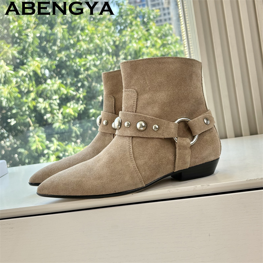 Winter Flat Ankle Boots for Wo - Ethnic Fashion Week ulasan dan harga