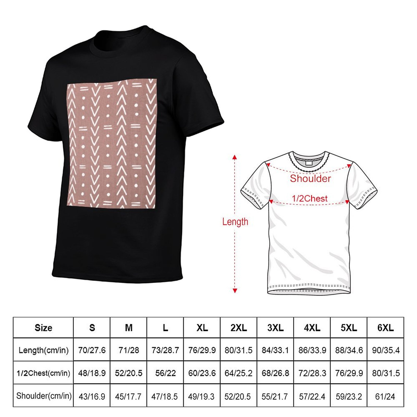 Mudcloth White Geometric Shape - Mudcloth Print Top ulasan dan harga