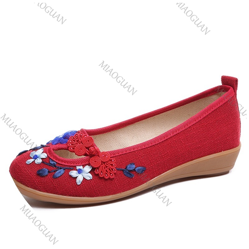 Embroidered Women Comfort Wedg - Ethnic Fashion For Women ulasan dan harga