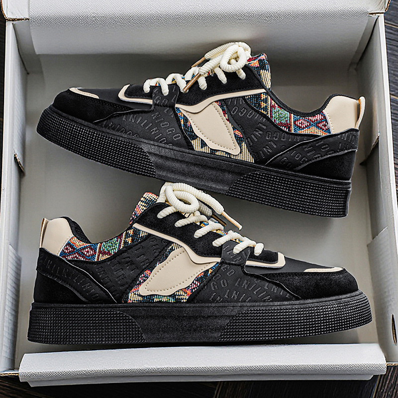 Men's Vintage Patchwork Platfo - Ethnic Modern Fashion ulasan dan harga