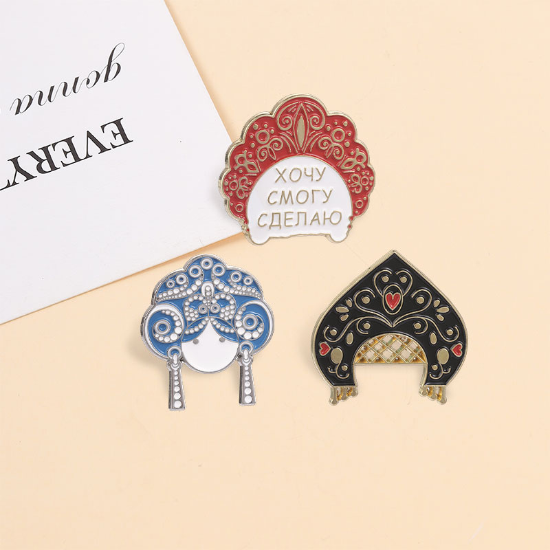 Russian Kokoshnik Enamel Pins  - Ethnic Fashion Quotes ulasan dan harga