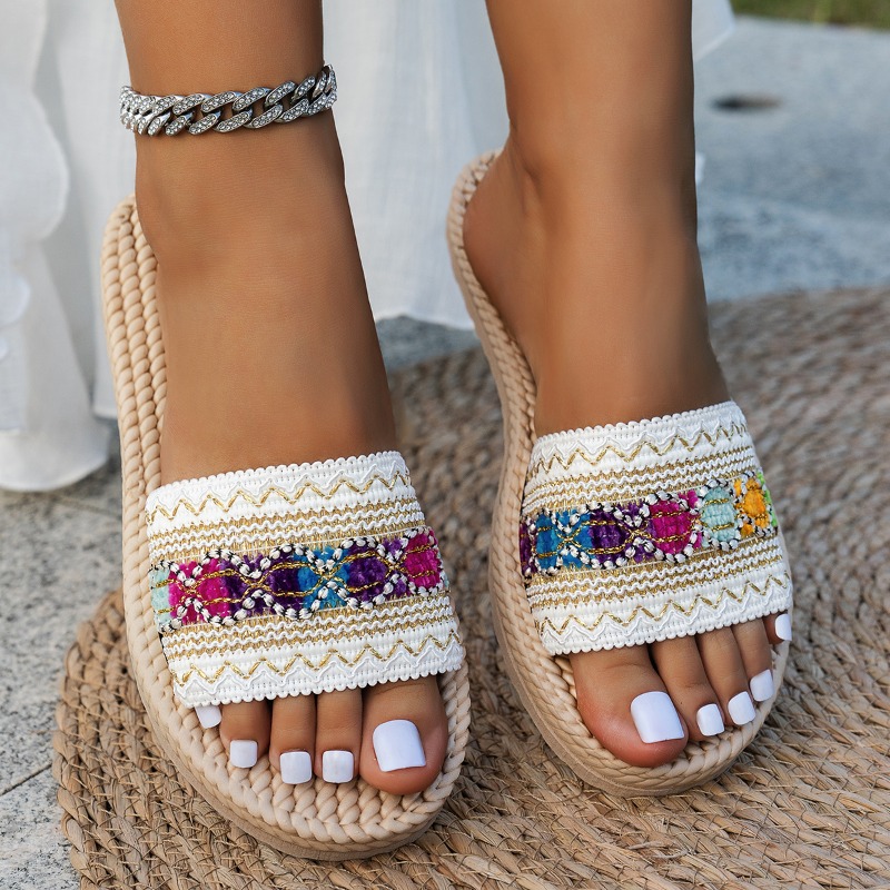 Women Slippers Outdoor Flat De - Ethnic Fashion Designer ulasan dan harga