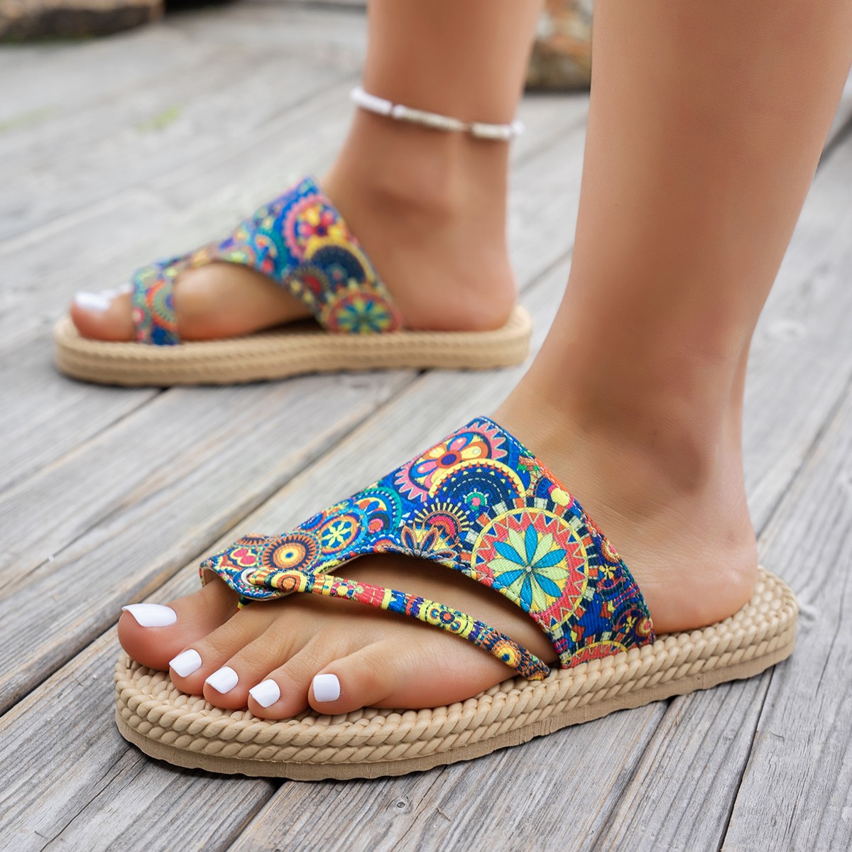 Women Slippers Open Toe Slip o - Ethnic Fashion For Women ulasan dan harga