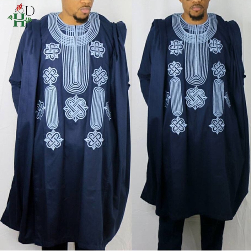 H&D African Suit For Men Robe  - Boubou Men Africa ulasan dan harga