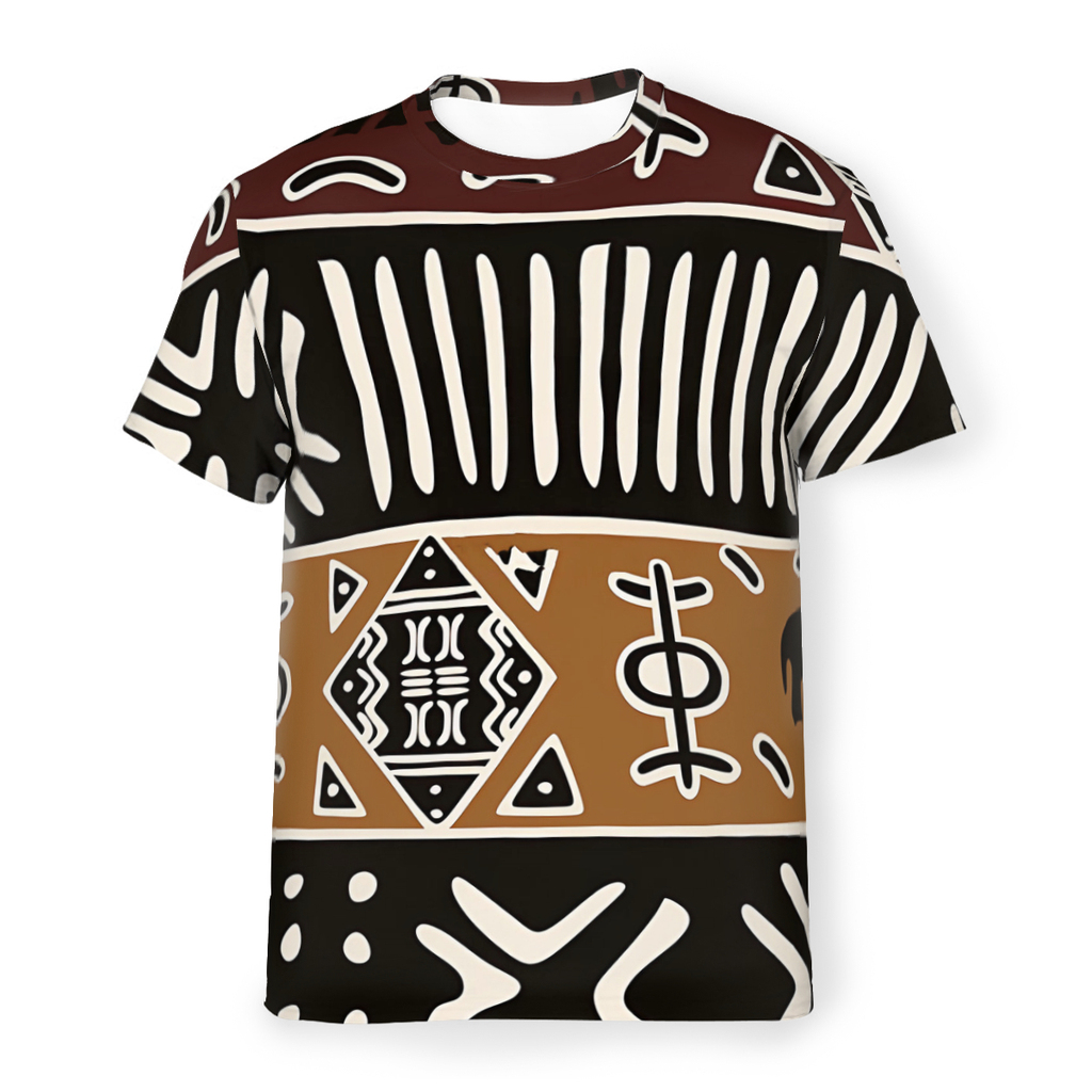 Mud Cloth with Elephants 3D Pr - Mudcloth Print Top ulasan dan harga