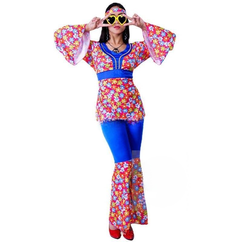 Women's Big Flower Hippie Suit - Ethnic Fashion Clothing ulasan dan harga