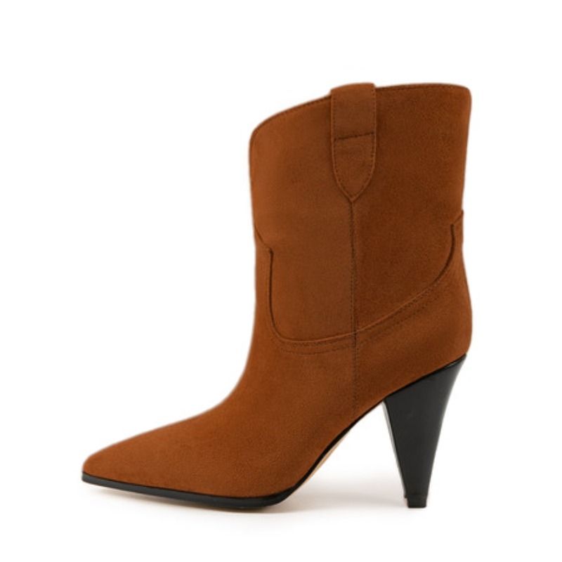 Bicolor Spike Heels Pull On Fa - Ethnic Fashion For Women ulasan dan harga